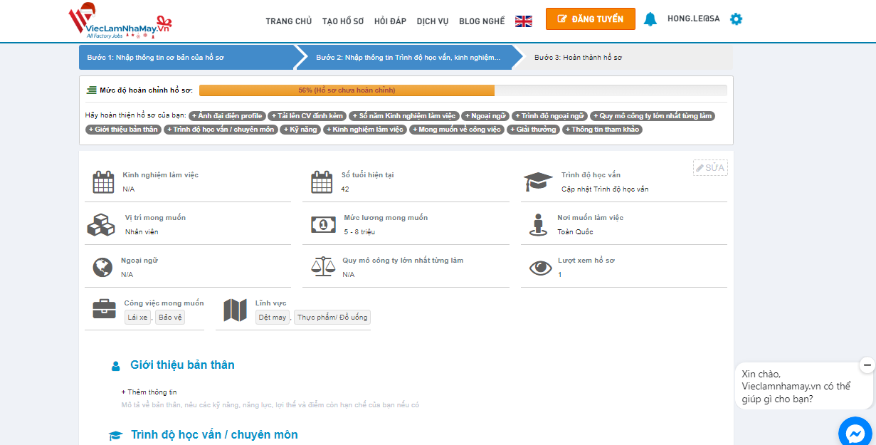 hồ sơ xin việc online gồm những gì? Cách tạo ra sao?