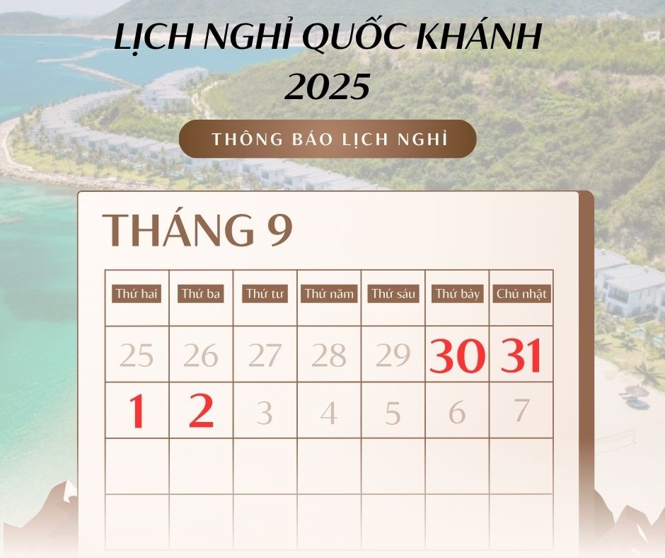 lịch nghỉ lễ 2/9 cho nlđ